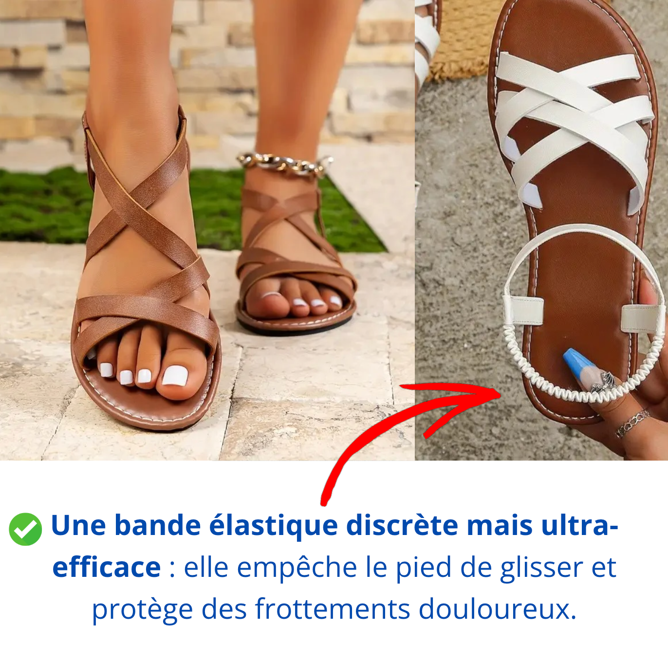 Sandales Élégantes en Cuir